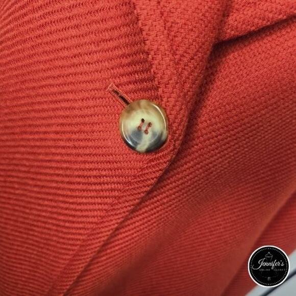 Talbots Rust Wool Blend One Button Swing Blazer/Jacket Size 12 - Picture 6 of 10